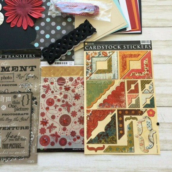 Scrapbook Kit Lot 25 Sheets American Crafts DaisyD's Embellishments NEW - Picture 5 of 5